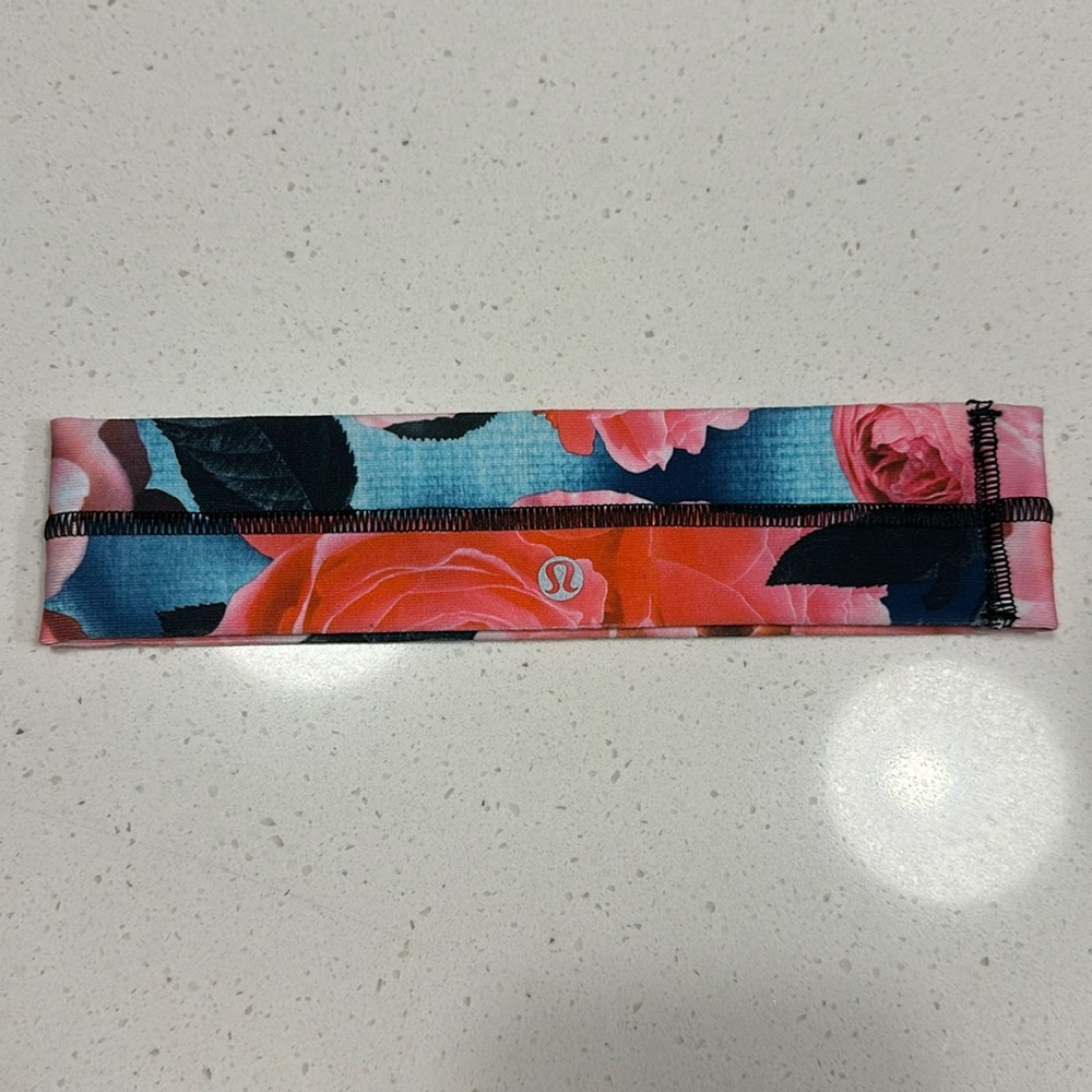Flowered Lululemon Headband